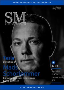Forsiden af 3. udgave af Startup Magazine online magasinet udgivet 31. april 2021