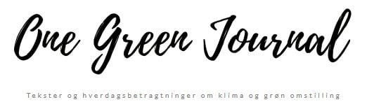 one green journal danske blogs miljø