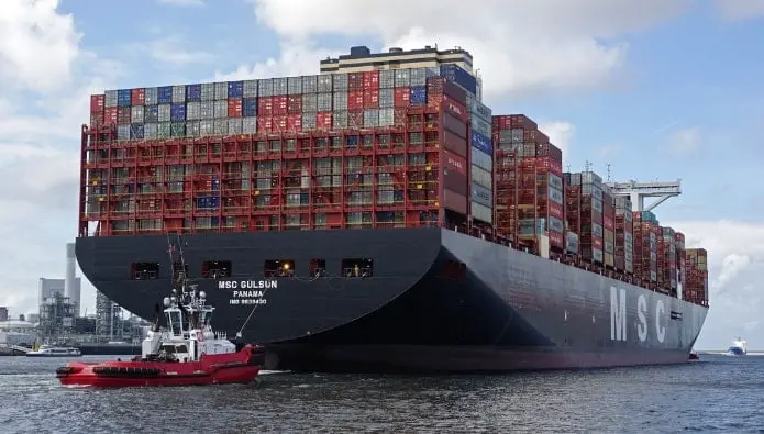 verdens største containerskibe MSC Gülsün