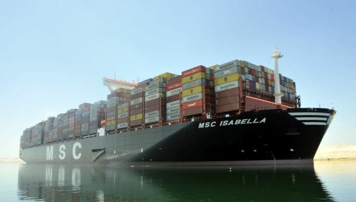 verdens største containerskibe MSC isabella