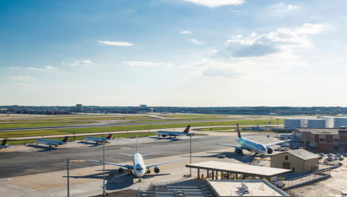 10 af de største lufthavne i verden atlanta international airport