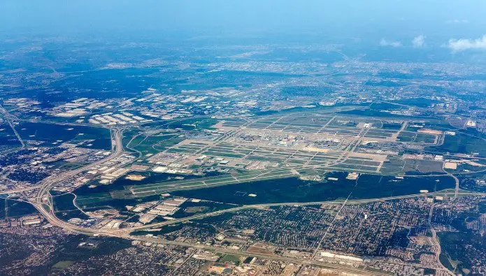 10 af verdens største lufthavne dallas fort worth international airport