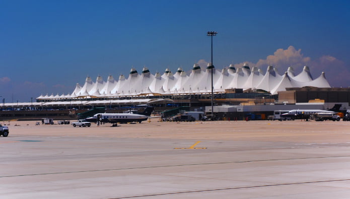 10 af de største lufthavne i verden denver international airport