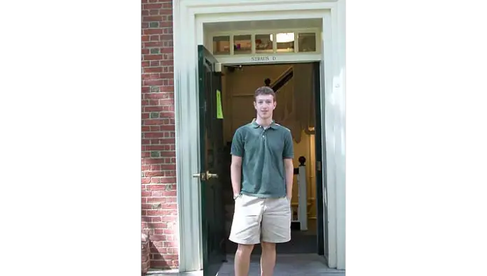 Mark Zuckerberg som studerende på Harvard