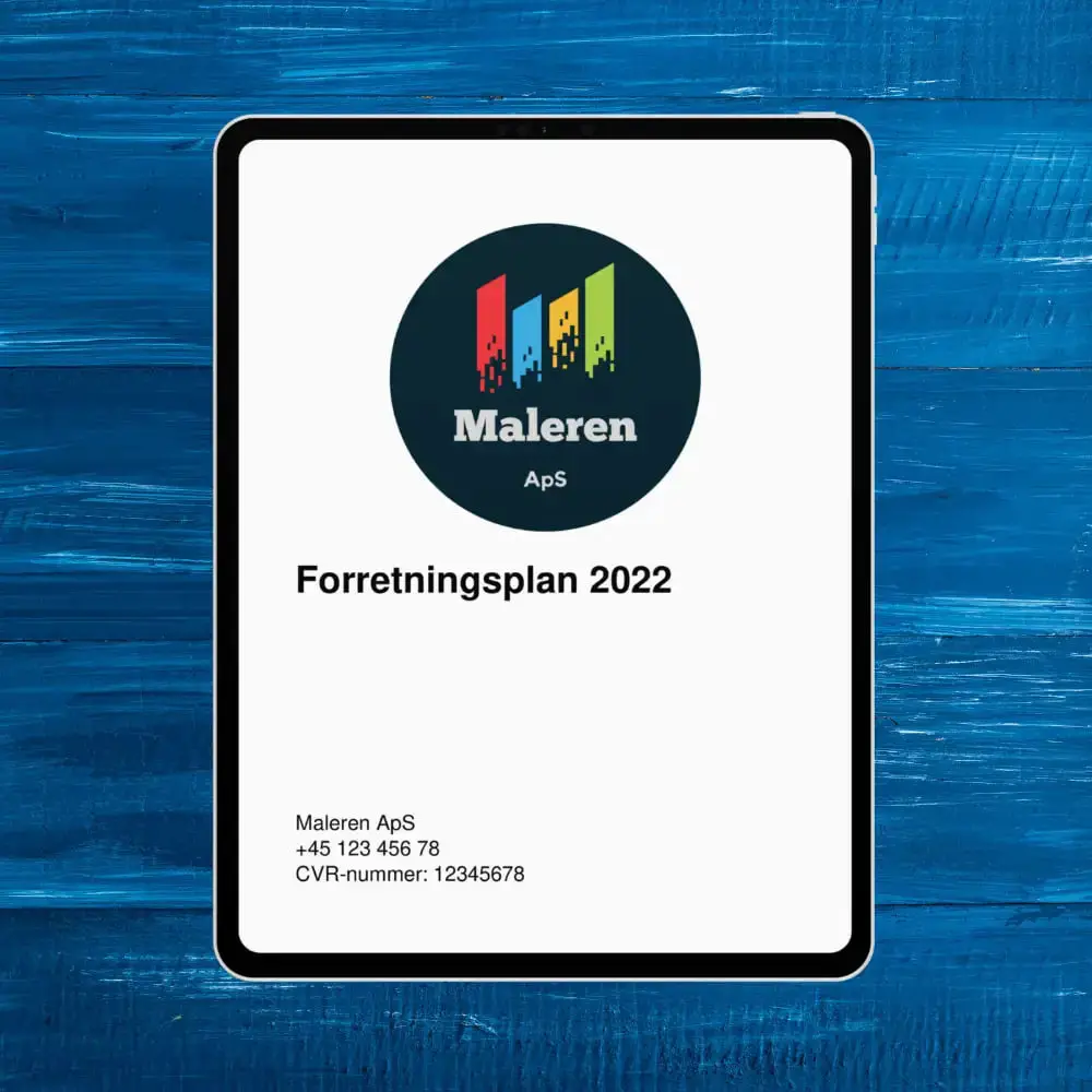 forretningsplanseksempel for maler - forretningsplan for maler startup consulting
