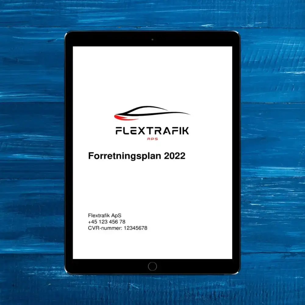 forretningsplanseksempler - forretningsplan eksempel forretningsplan for flextrafik