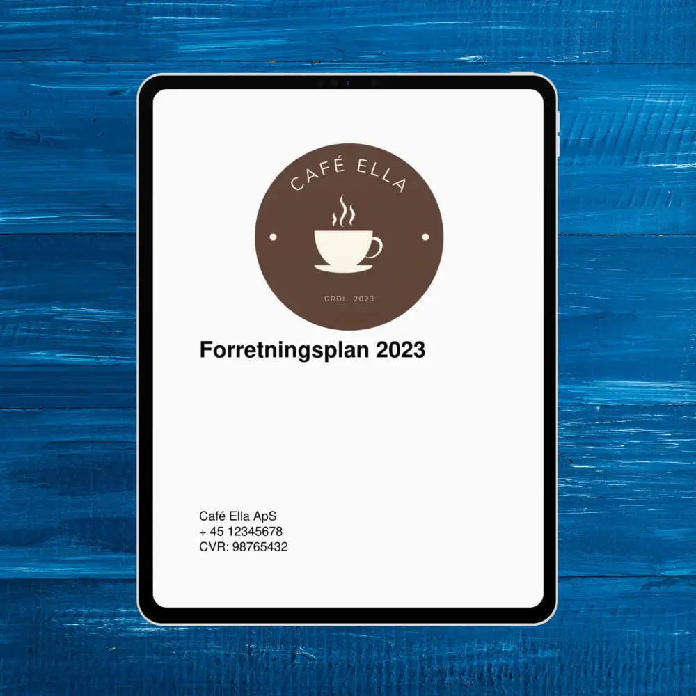 forretningsplanseksempel for café - forretningsplan for café startup consulting og startup magazine 1