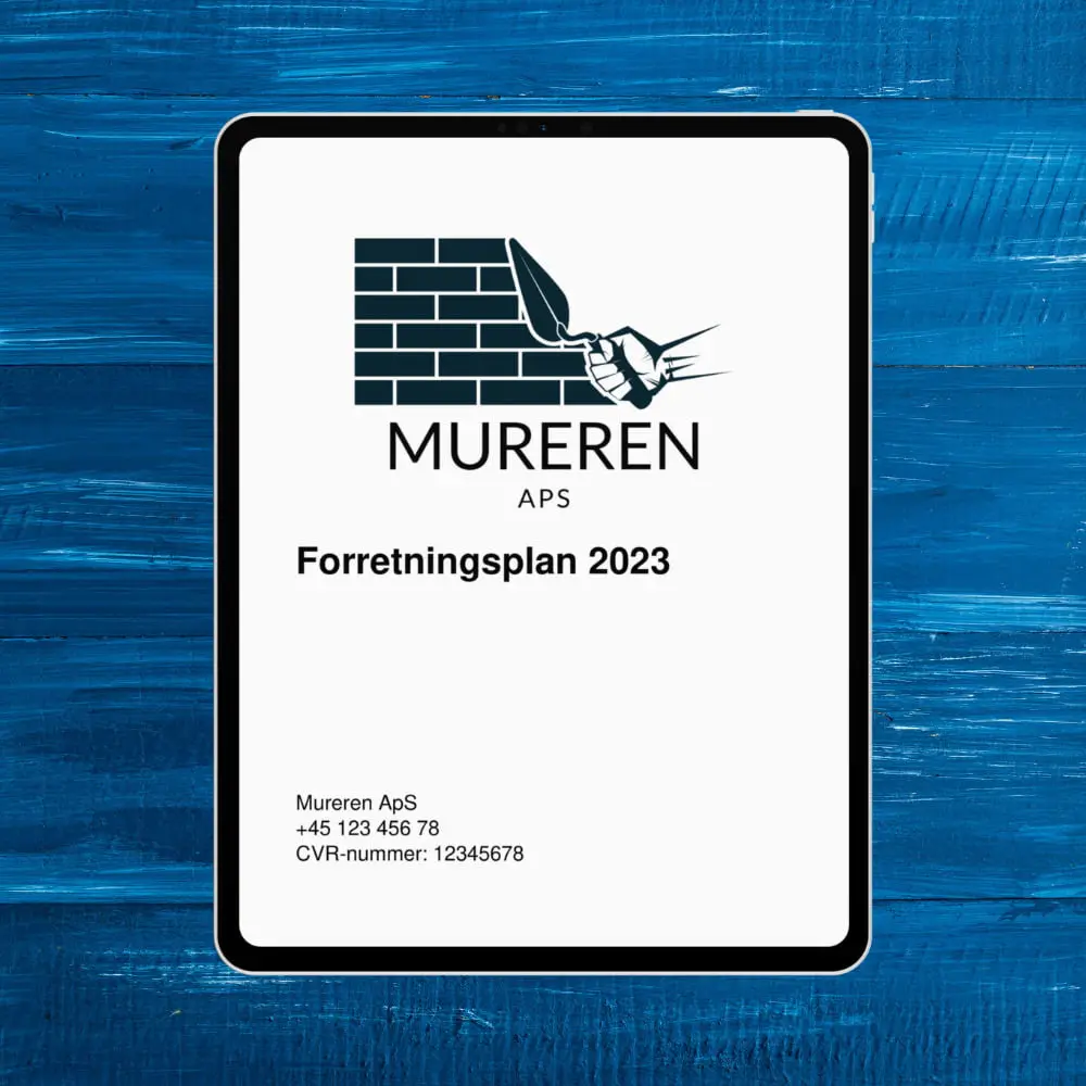 forretningsplanseksempel for murer - forretningsplan for murer startup consulting