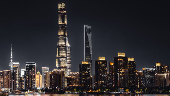 shanghai tower verdens højeste bygning nr. 2