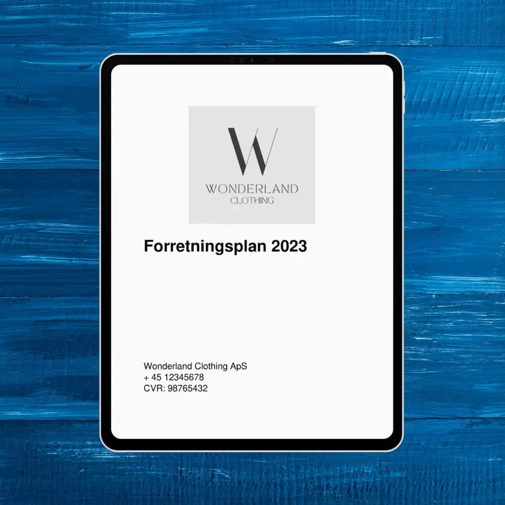 forretningsplanseksempel for webshop - tøj - forretningsplan for webshop tøj startup consulting og startup magazine