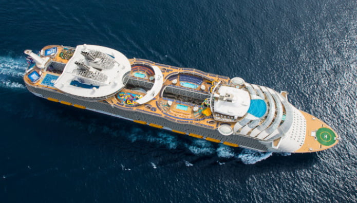 verdens næststørste krydstogtskib royal caribbean symphony of the seas
